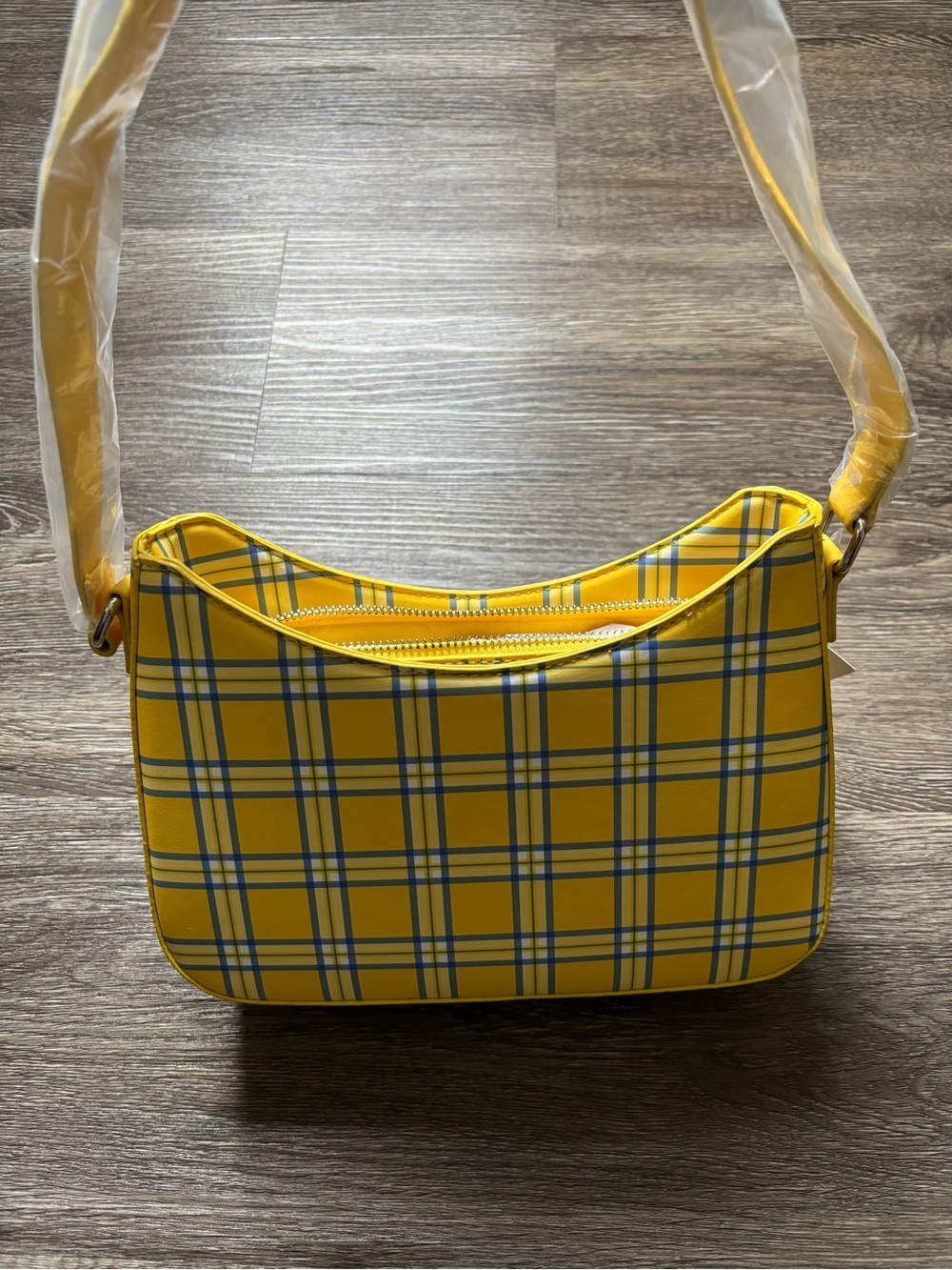 Clueless Yellow Plaid Shoulder Bag - Picture 2 of 2